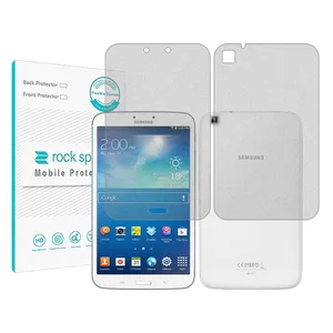 Rockspace model HyMTT screen protector suitable for Samsung Galaxy Tab 3 8.0 tablet along with tablet back protector