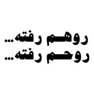 برچسب بدنه خودرو طرح روهم رفته روحم رفته کد MT-B525