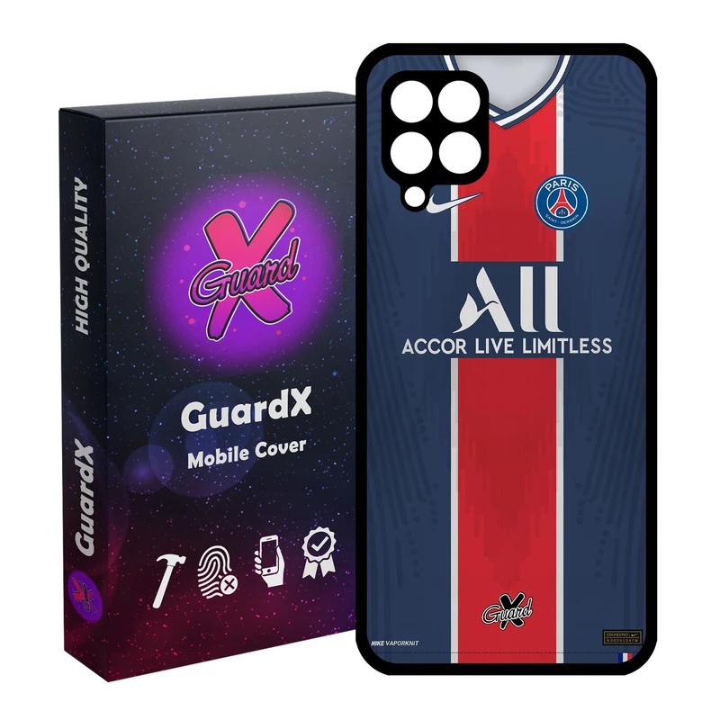 کاور گارد ایکس طرح PSG مدل Glass10255 مناسب برای گوشی موبایل سامسونگ Galaxy A12