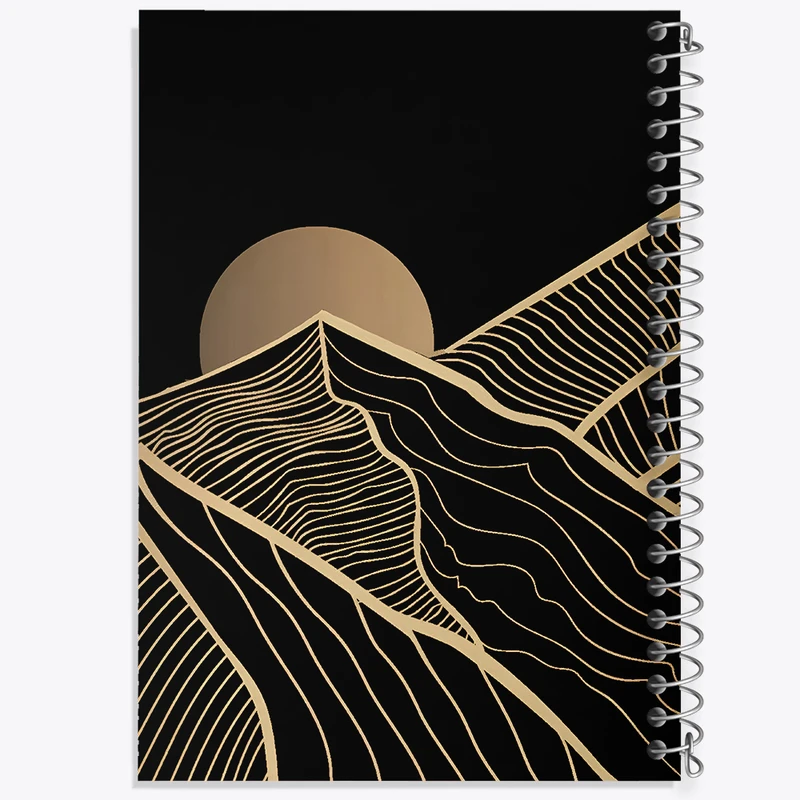 دفتر مشق 50 برگ خندالو طرح منظره مینیمال کد F5273