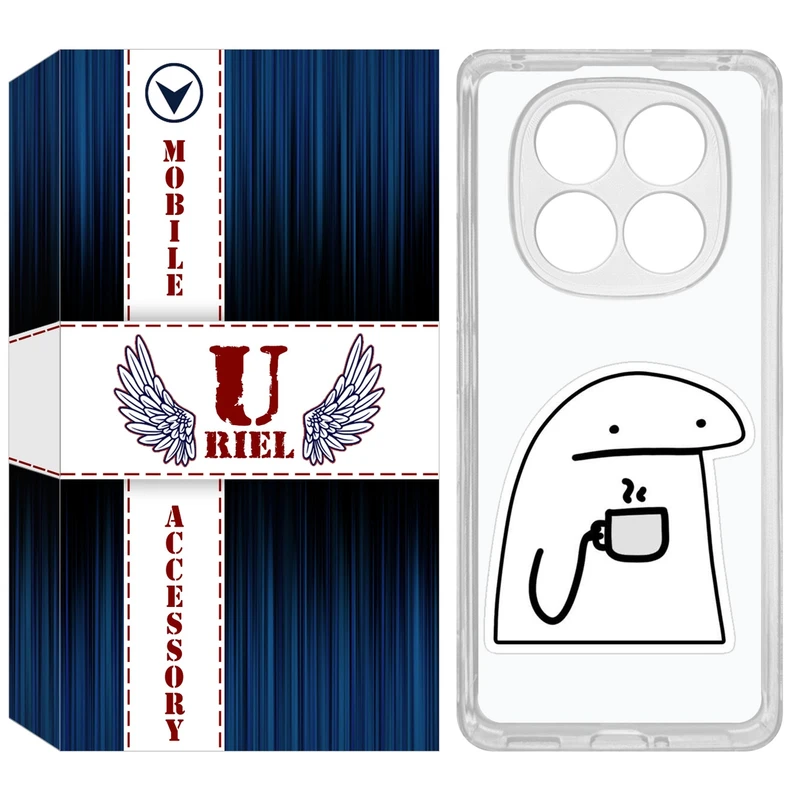 کاور یوریل مدل Clear کد 79 طرح پوکرفیس مناسب برای گوشی موبایل شیائومی Redmi Note 14 Pro 4G / Poco X7