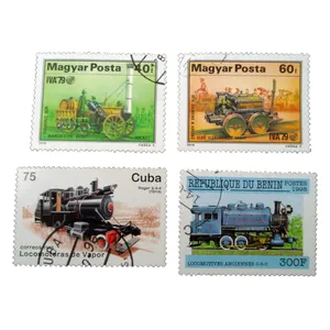 تمبر یادگاری مدل قطار كد bc-2143 مجموعه 4 عددي