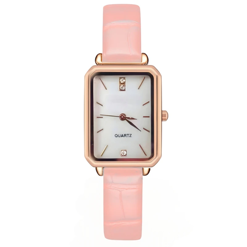 ساعت مچی عقربه‌ای کوارتز زنانه مدل کلاسیک لوکس بند چرم کد T4