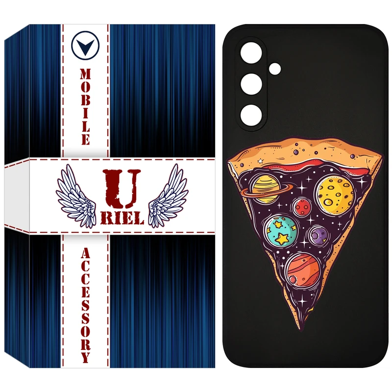 کاور یوریل مدل KSH کد 100 طرح پیتزای کهکشانی مناسب برای گوشی موبایل سامسونگ Galaxy A54