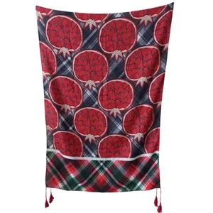 شال زنانه مدل پاییزی طرح انار