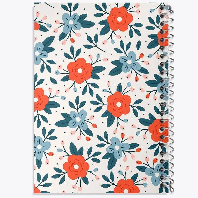 دفتر ژورنال نویسی 50 برگ خندالو مدل نقطه ای طرح گل گلی کد 29086