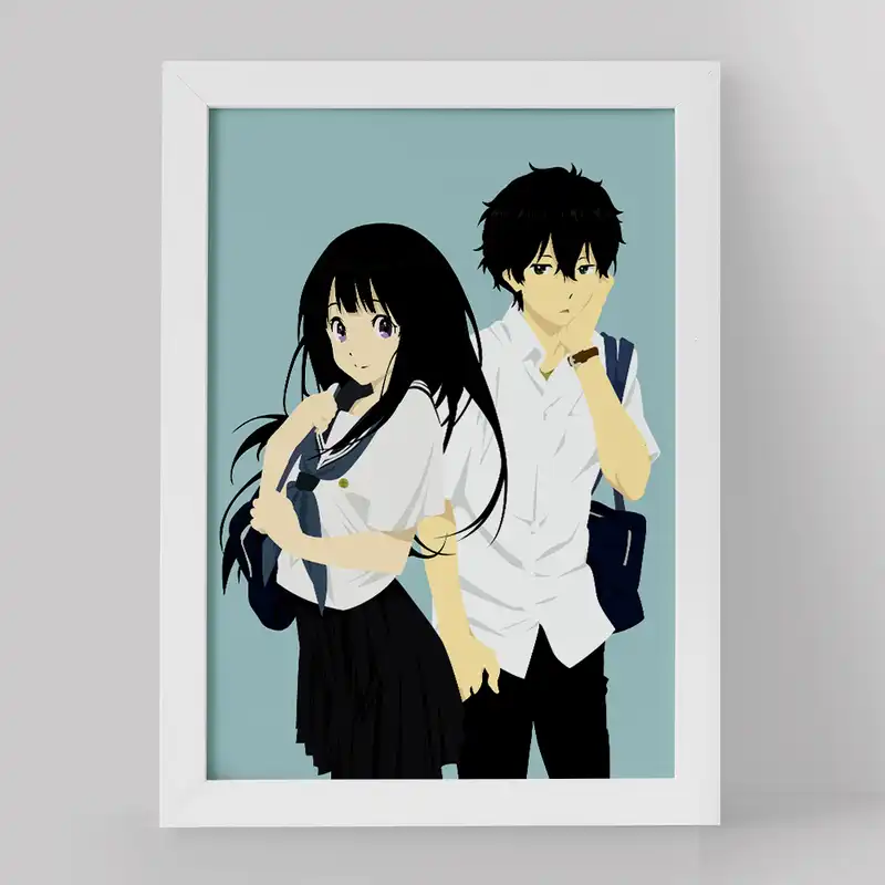 تابلو خندالو مدل اورکی و چیتاندا انیمه هیوکا Hyouka کد 17059