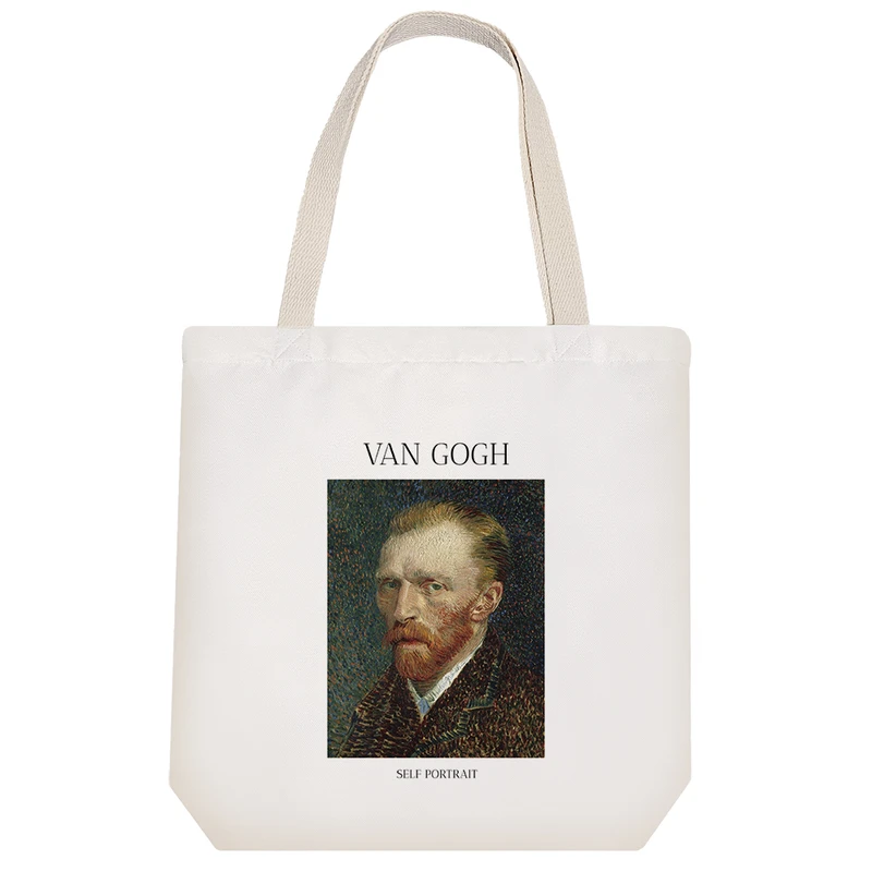 ساک خرید خندالو مدل سلف پرتره ونسان ونگوگ کد H2018