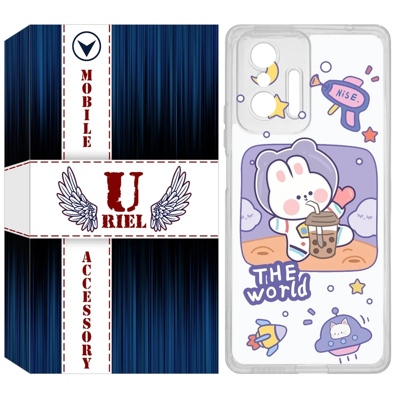 کاور یوریل مدل Clear کد 8 طرح خرگوش فضانورد مناسب برای گوشی موبایل شیائومی 11T / 11T Pro