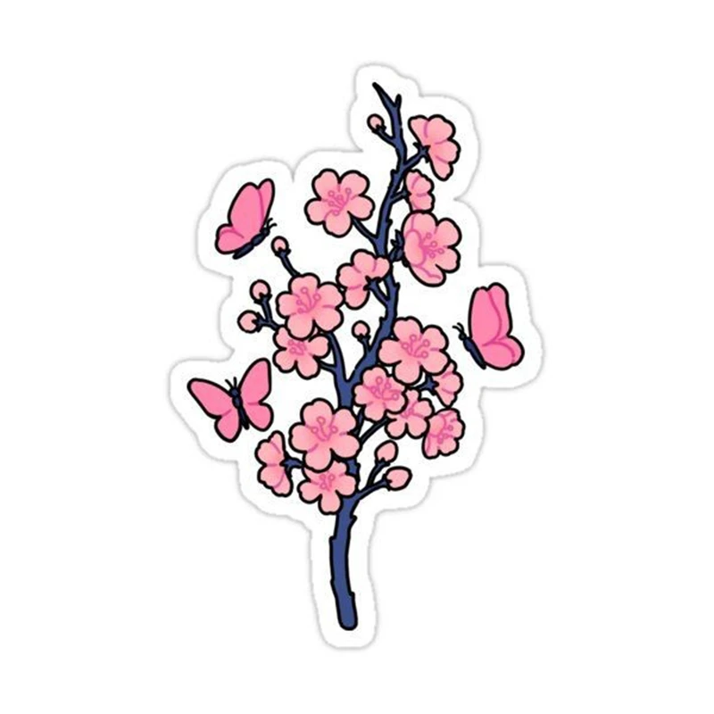 استیکر لپ تاپ طرح گل کد 2882