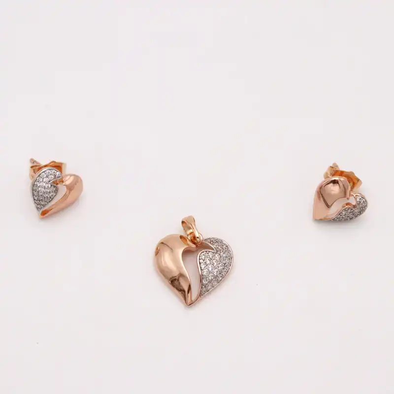 نیم ست زنانه ژوپینگ مدل قلب شکسته کد THS-124