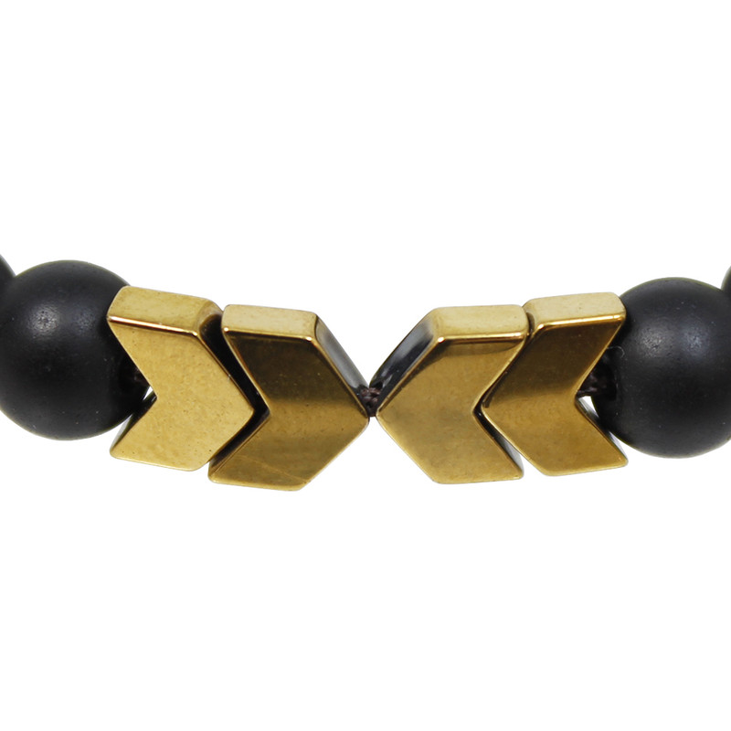 دستبند مدل حدید و اونیکس کد 4717