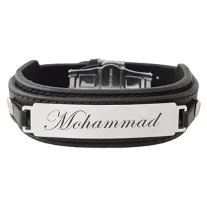 دستبند مردانه ترمه ۱ طرح محمد کد Sam 253