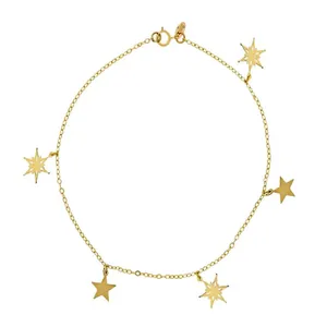 دستبند طلا 18 عیار زنانه الن نار مدل ستاره ELN2200