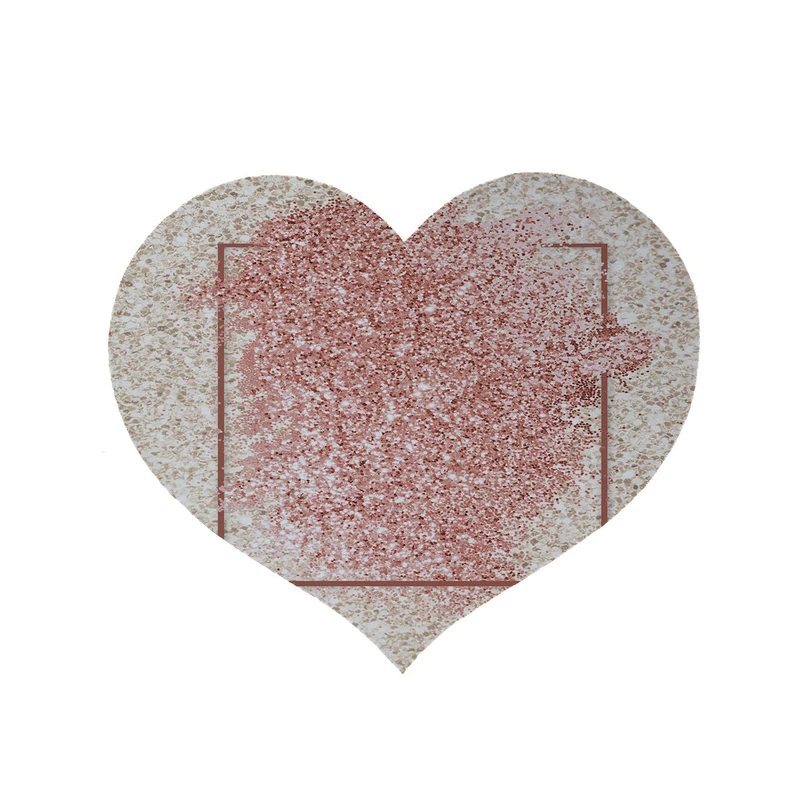 پادری مدل قلب طرح کادر کد 8494 سایز 90 × 90 سانتی متر