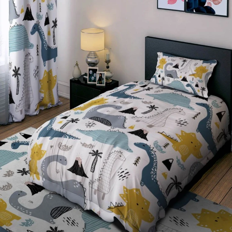 سرویس خواب 1 نفر 4 تکه مدل دایناسورها کد 1193