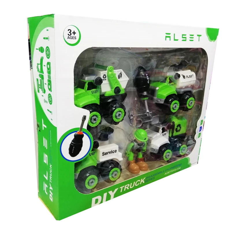 ماشین بازی مدل ماشین شهرداری مجموعه 6 عددی