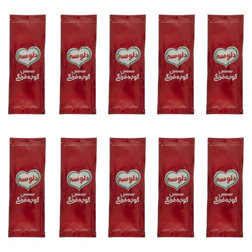 سس گوجه فرنگی تک نفره دلوسه - 20 گرم بسته بندی 50 عددی