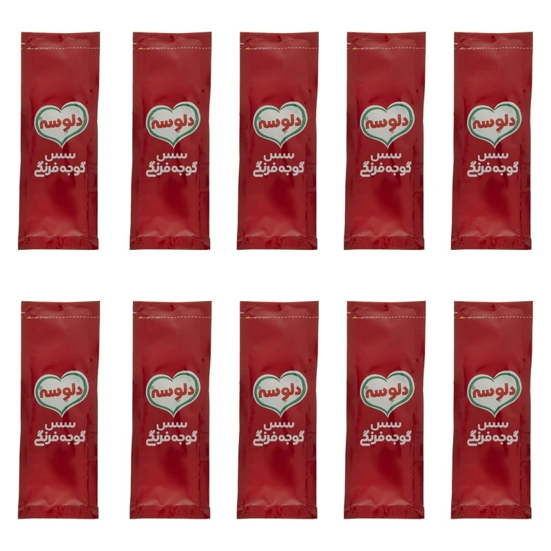سس گوجه فرنگی تک نفره دلوسه - 20 گرم بسته بندی 50 عددی