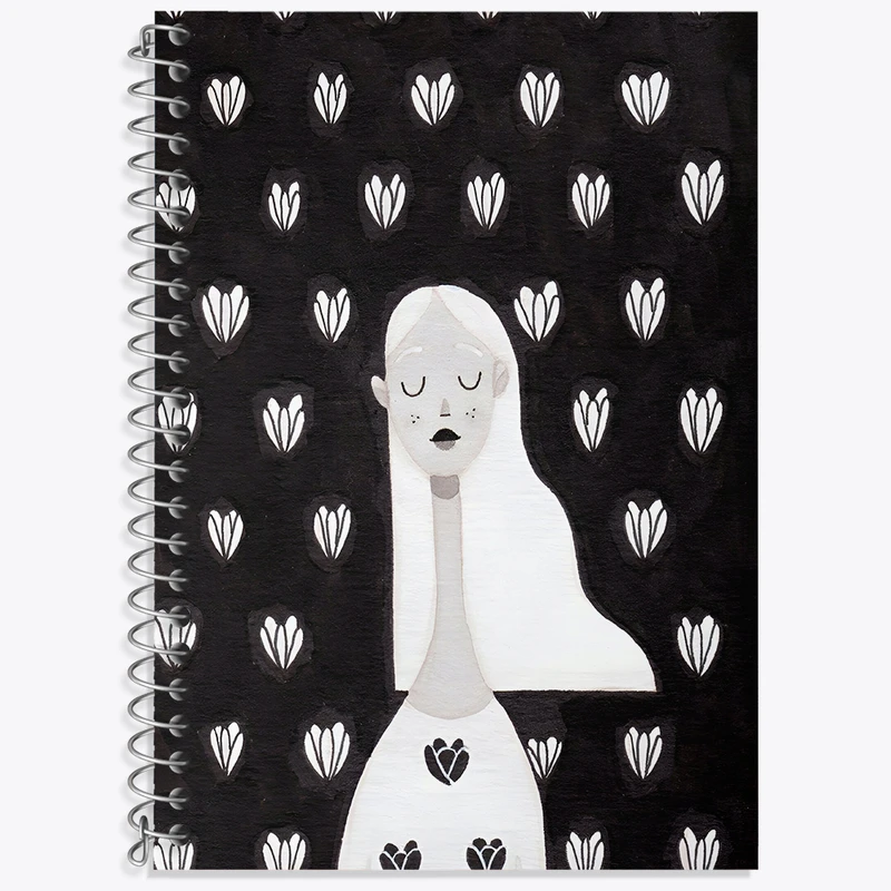 دفتر زبان 50 برگ خندالو مدل سه خط طرح دخترانه کد N3258