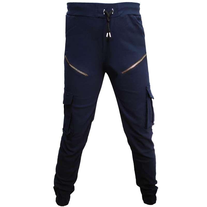 شلوار مردانه مدل زیپی کد R-40220 رنگ سرمه ای