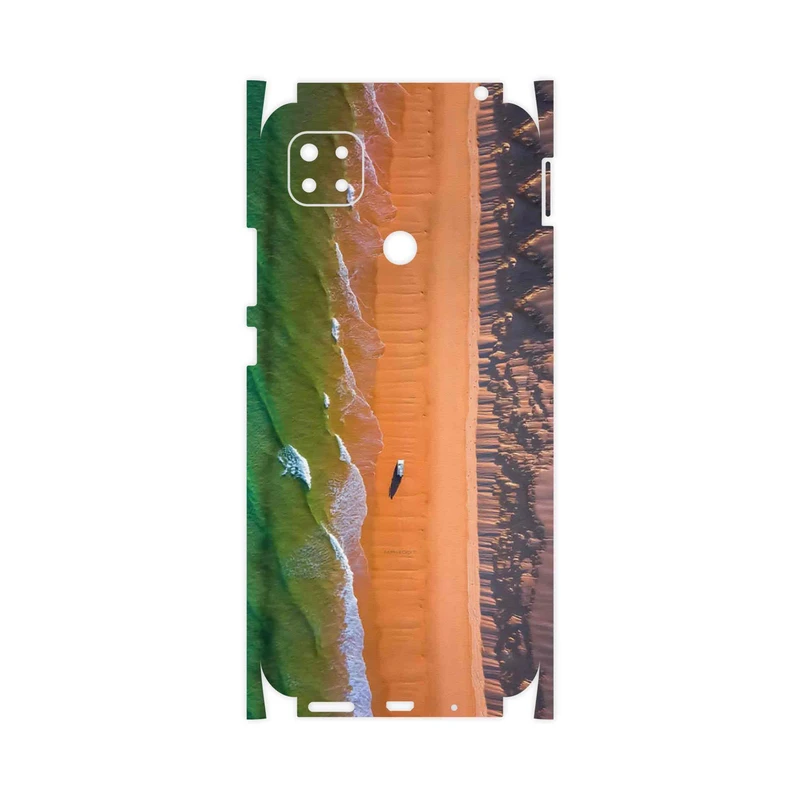 برچسب پوششی ماهوت مدل Beach and Green Sea-FullSkin مناسب برای گوشی موبایل شیائومی Redmi 9 Activ