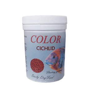 غذای ماهی مدل cichlid color وزن 100 گرم