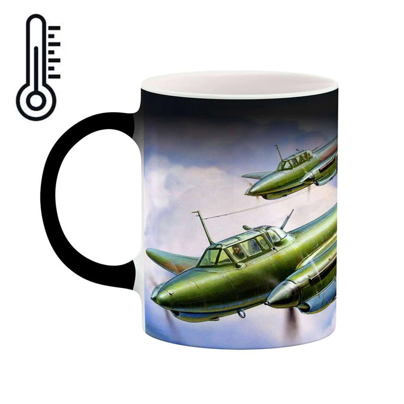 ماگ حرارتی کاکتی مدل هواپیمای جنگنده کد mgh10607