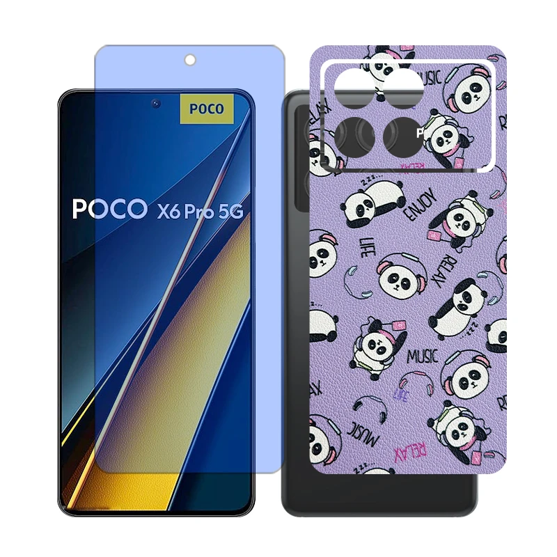 محافظ صفحه نمایش آنتی بلو گلس مدل Together مناسب برای گوشی موبایل شیائومی Poco X6 Pro به همراه برچسب پوششی
