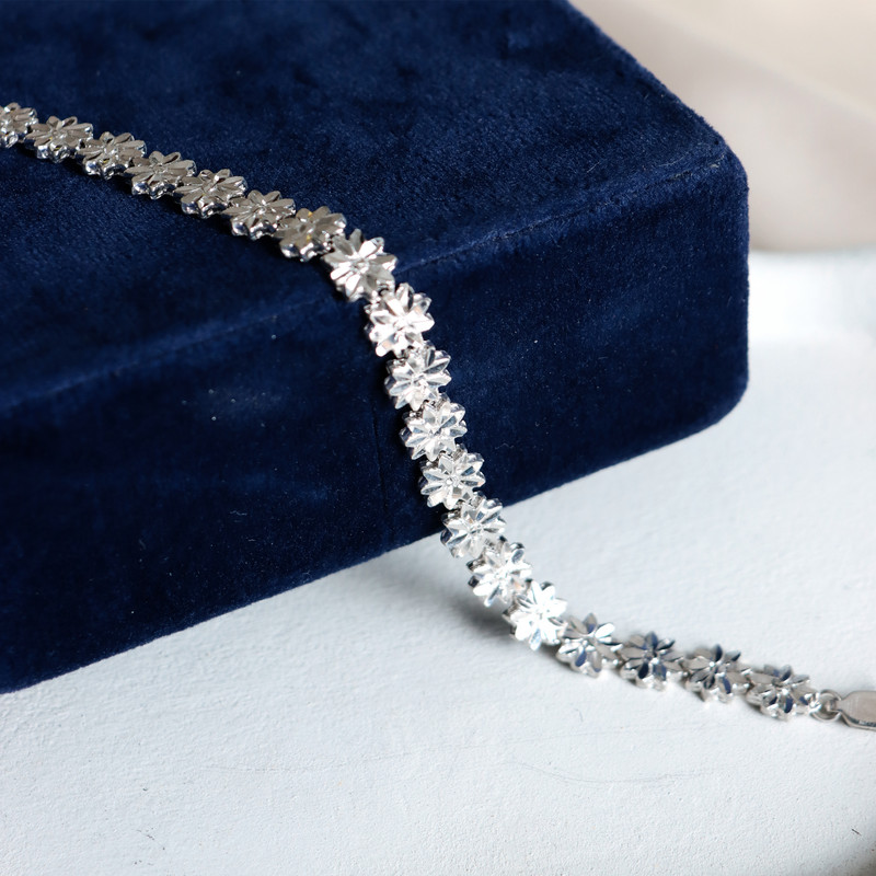 دستبند زنجیری نقره زنانه جی تی ای مدل G_249