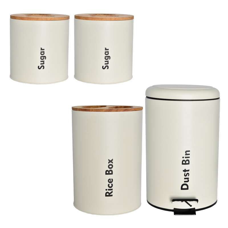 سرویس آشپزخانه 4 پارچه یونیک درب چوبی ژاپنی کد 80