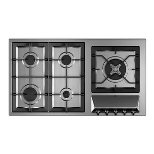 اجاق گاز صفحه‌ای پنج شعله استیل البرز مدل S5929