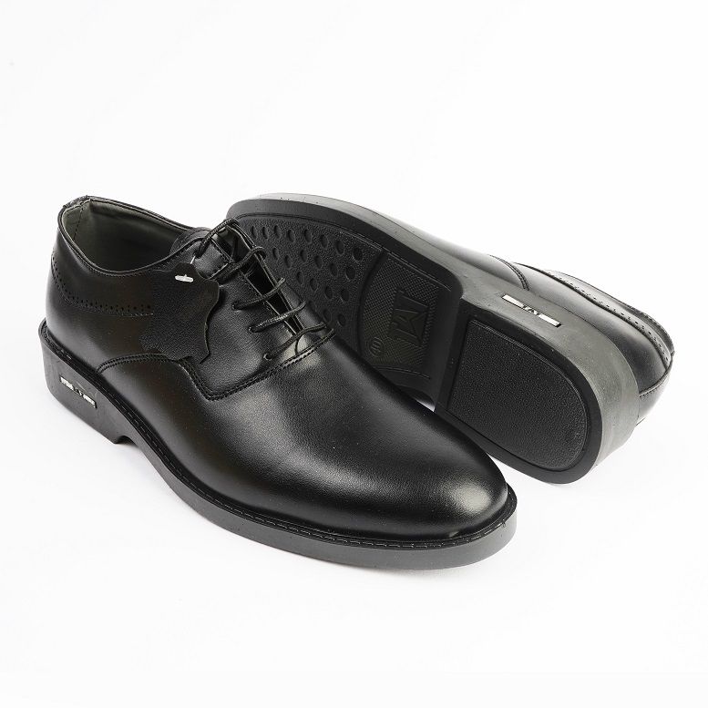 کفش مردانه مدل کوروش ساده رنگ مشکی -  - 4