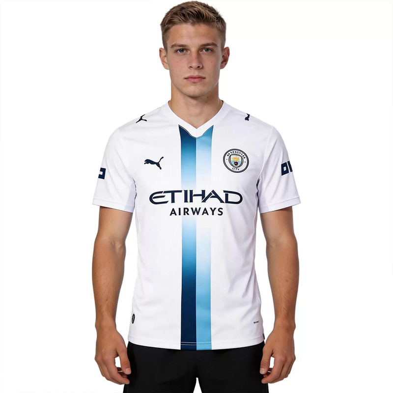 ست تی شرت و شلوارک ورزشی مردانه مدل منچستر سیتی Away 2027