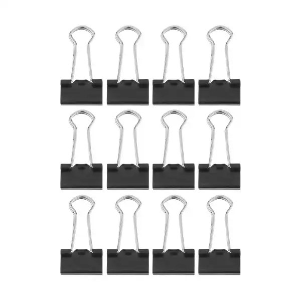 گیره کاغذ مدل کلیپسی کد 25000  بسته 12 عددی