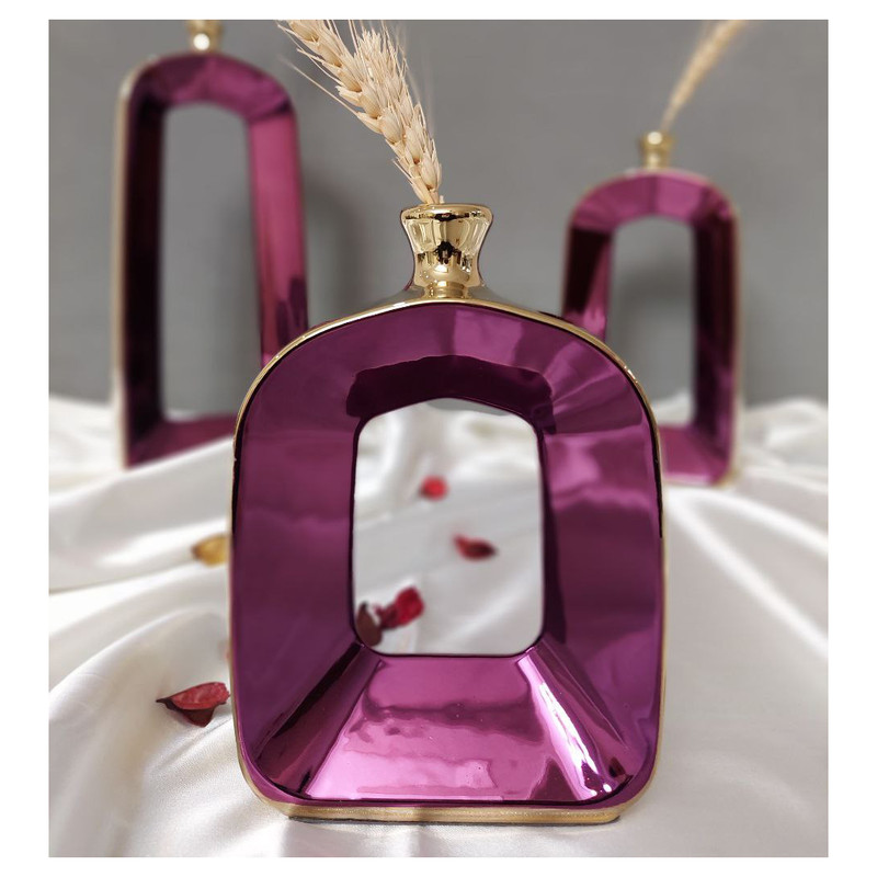 گلدان دکوری مدل مینوس مجموعه 3 عددی