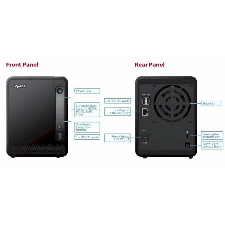 ذخیره ساز تحت شبکه زایکسل مدل NSA325 v2