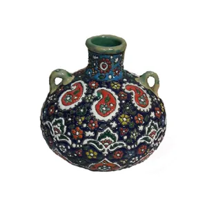 گلدان میناکاری سفالی کد C20
