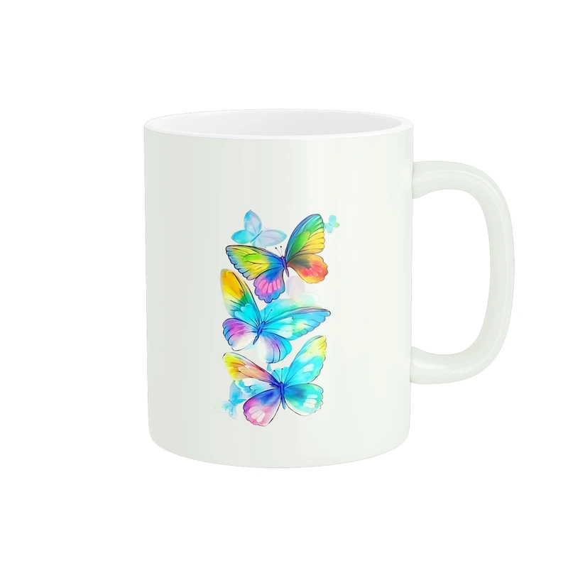 ماگ زیگورات مدل پروانه های رنگی کد 448 