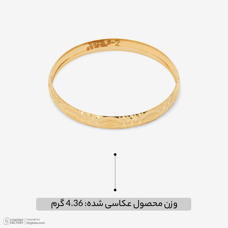 النگو طلا کم اجرت 18 عیار زنانه مایا ماهک مدل MB2097 