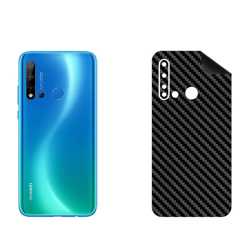 برچسب پوششی بستور مدل BT-Fiber طرح فیبر کربن مناسب برای گوشی موبایل هوآوی P20 Lite 2019