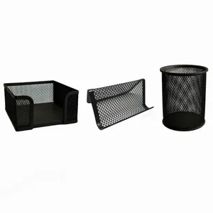 ست لوازم اداری رومیزی مدل توری بسته ۳ عددی