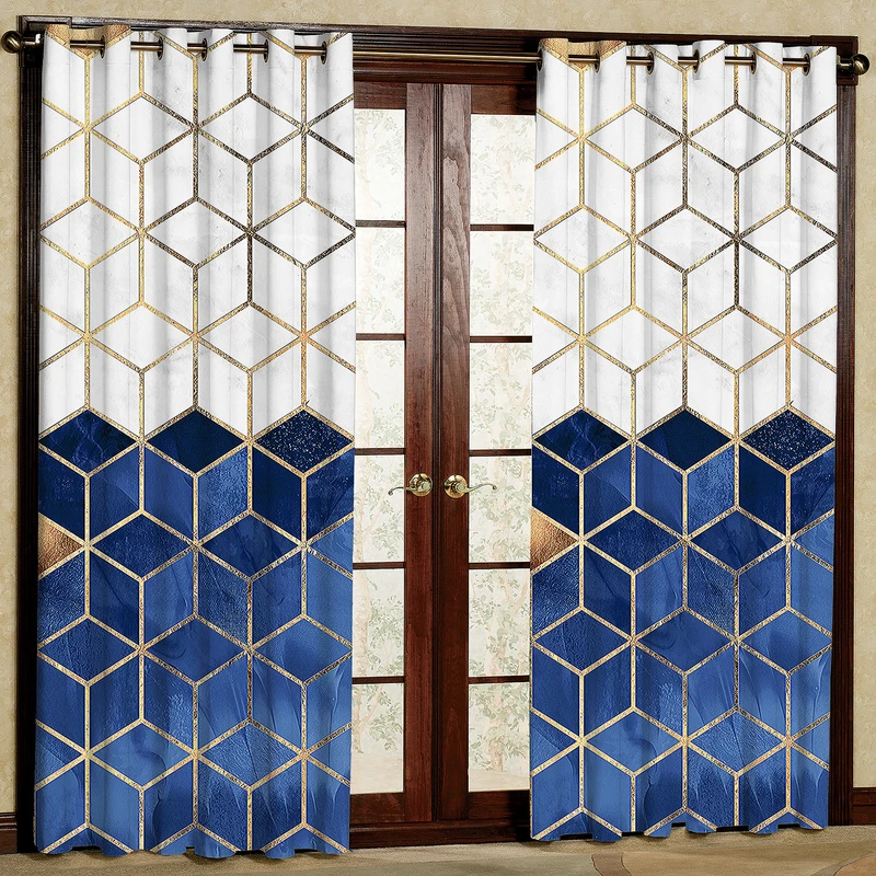 پرده مدل مخمل پانچی کد 4564T2 سایز 200x140 سانتی متر