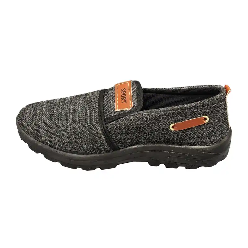 کفش پیاده روی مدل دیپلمات کمربندی رنگ ذغالی