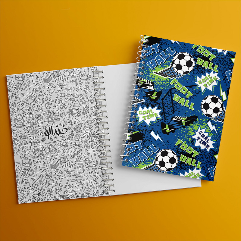 دفتر مشق 50 برگ خندالو طرح فوتبال کد N621