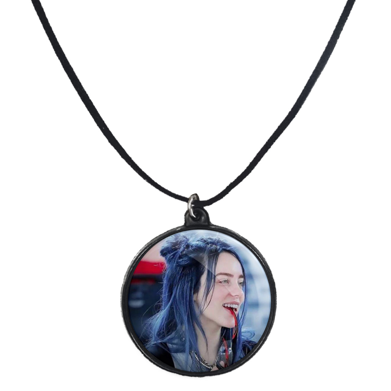 گردنبند پرمانه طرح بیلی آیلیش کد pmb.7586 مدل دو طرفه