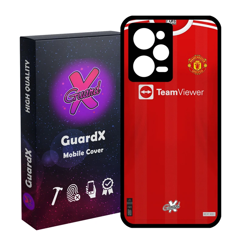 کاور گارد ایکس طرح منچستر یونایتد مدل Glass10376 مناسب برای گوشی موبایل شیائومی Redmi Note 12 Pro 5G/Poco X5 Pro 5G/Note 12 Pro Pro speed