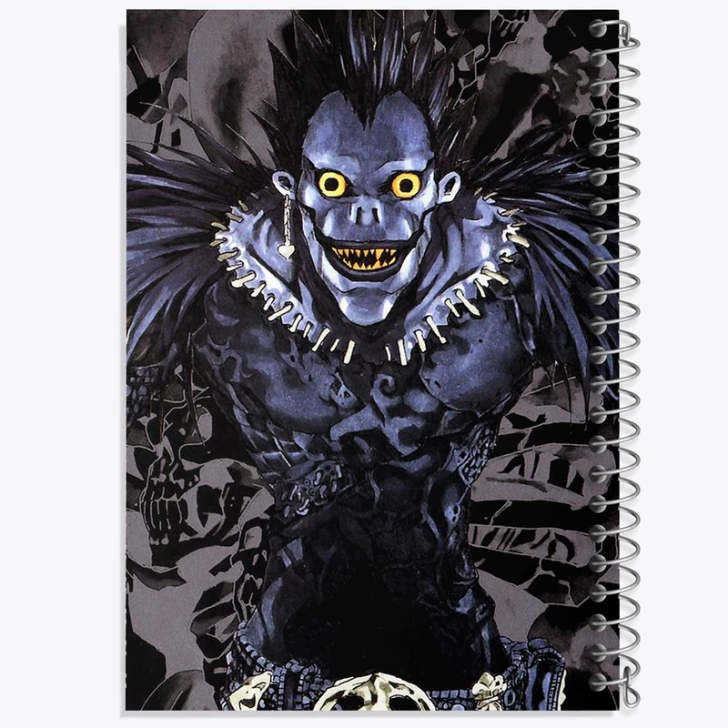 دفتر مشق 50 برگ خندالو مدل ریوک انیمه دفترچه مرگ Death Note  کد 11286