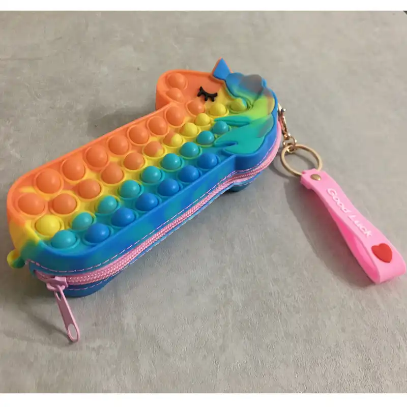 جامدادی مدل یونیکورن رنگین کمانی کد  UU COL 33