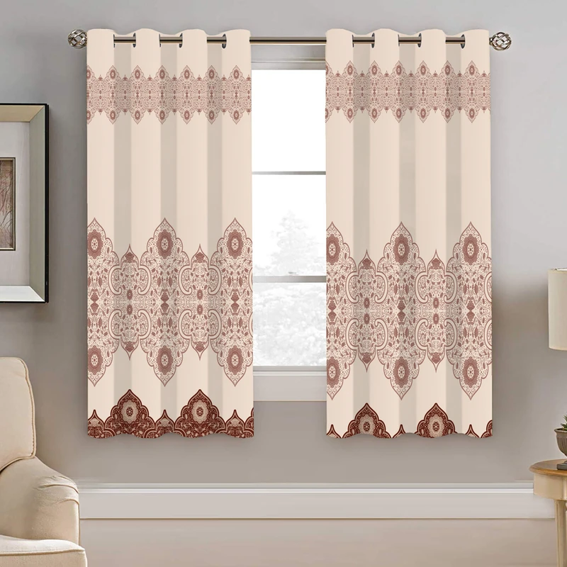 پرده نیروانا طرح سنتی مدل هازان کد 8697 سایز 140×200 سانتی متر